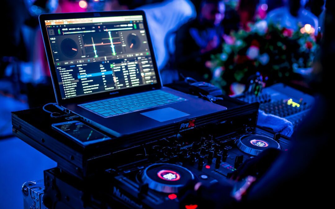 dj set at a wedding